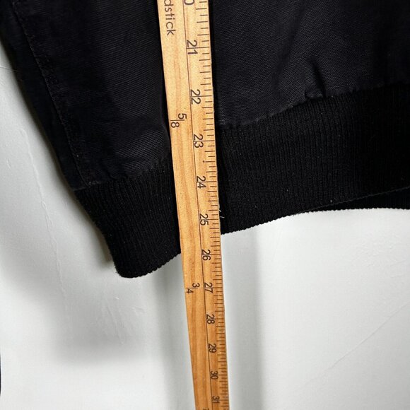 Cowboy Hardware Jacket Mens Medium Black Western Ranching Insulated Full Zip - Picture 6 of 7